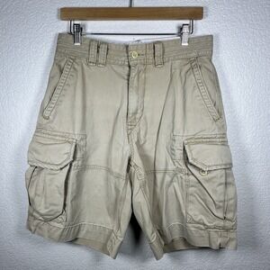 Polo Ralph Lauren Men's Cargo Pockets Khaki Shorts Tan‎ Beige Chino Y2K 30